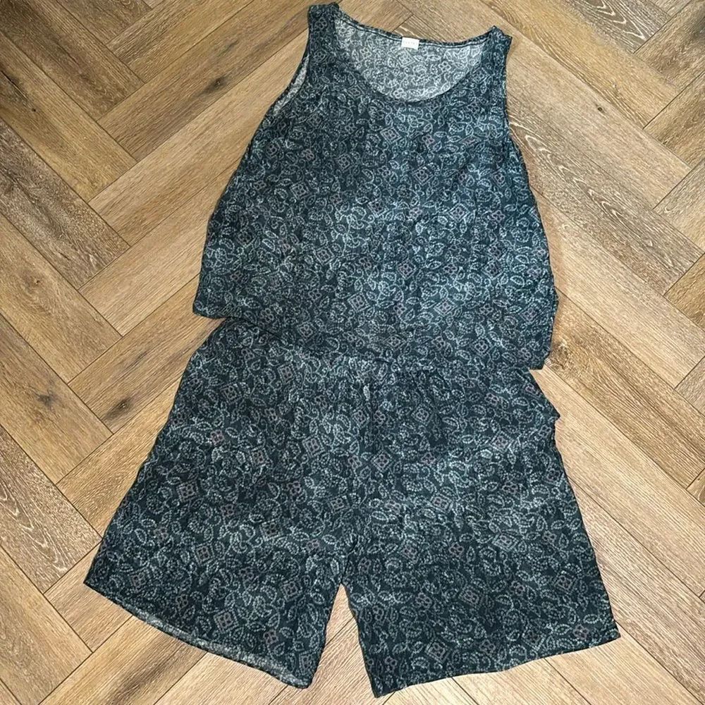 Poetry Silk Shorts Set